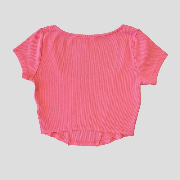 Garage Pink Mackenzie Corset Baby Tee - Picture 3 of 5